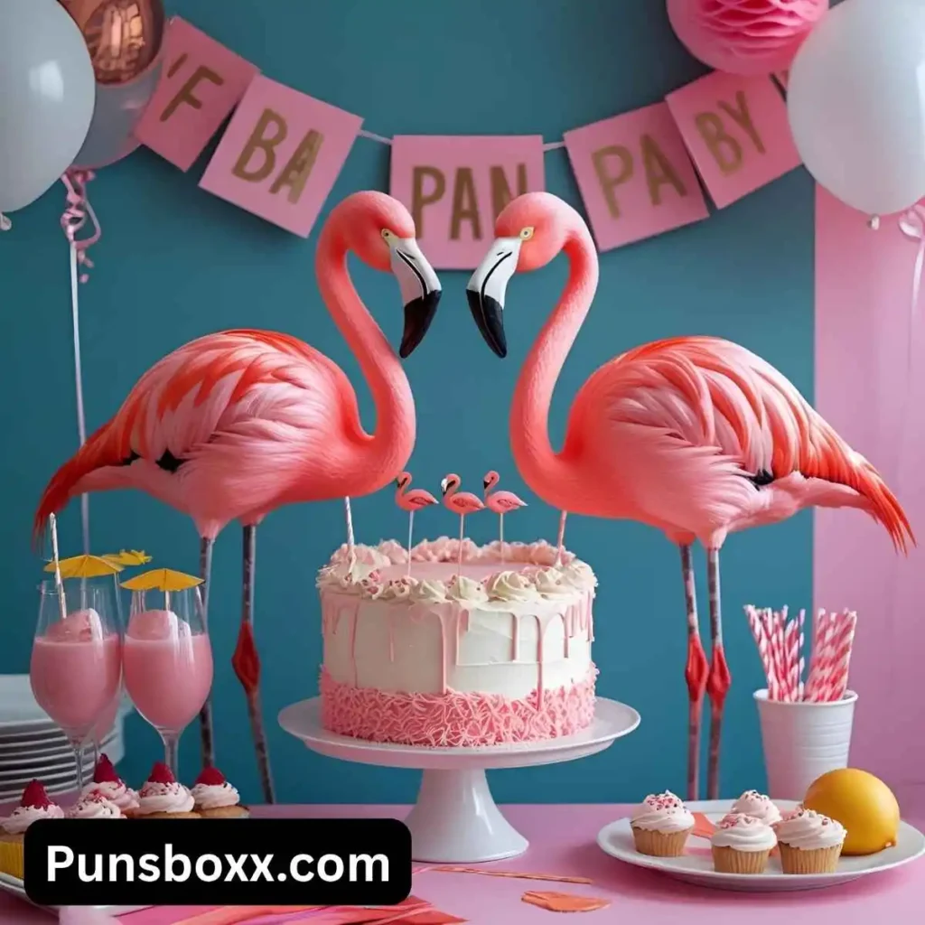 Flamingo Puns Birthday