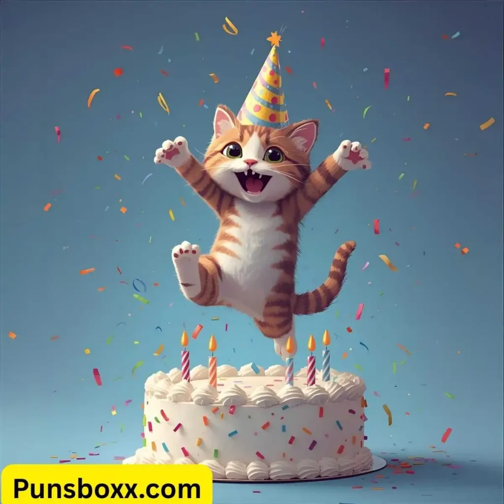 Birthday Cat Puns