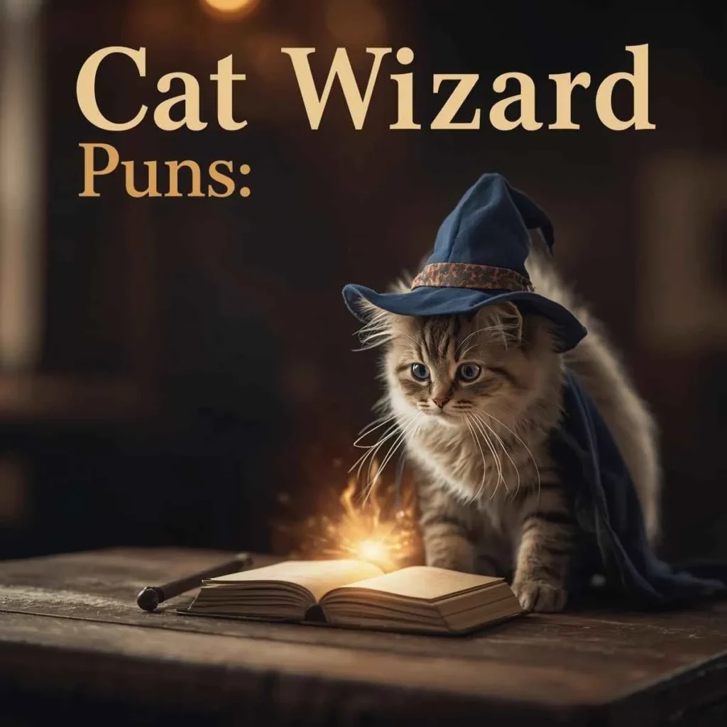 Cat Wizard Puns
