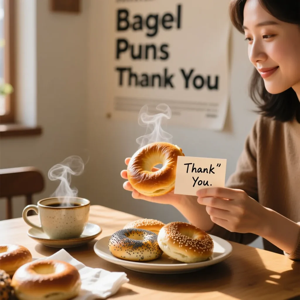 Bagel Puns Thank You