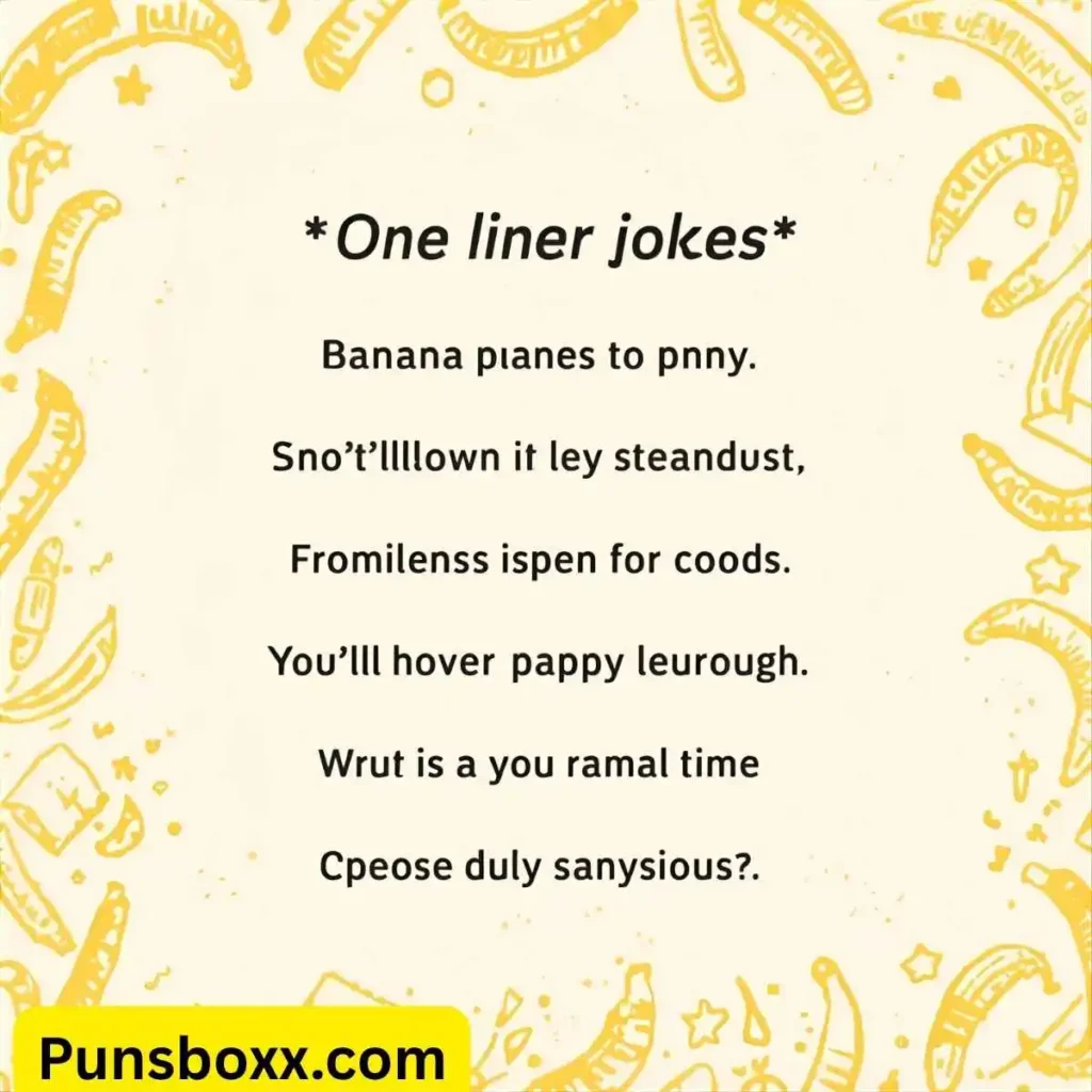 Banana Puns One Liners