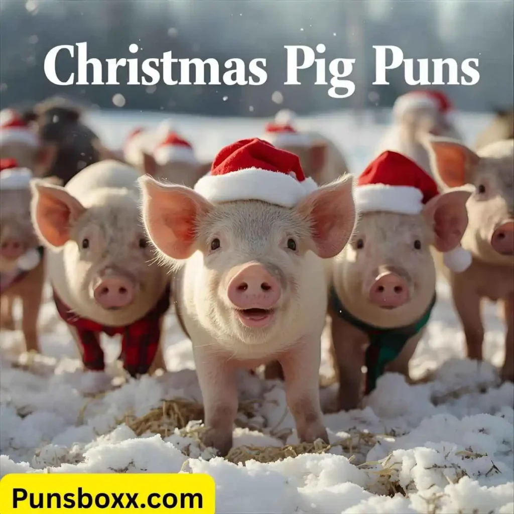Christmas Pig Puns