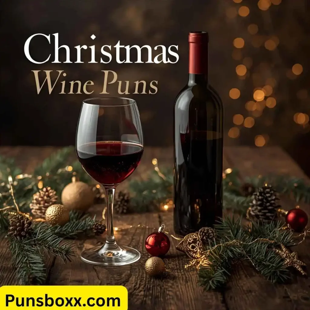 Christmas Wine Puns