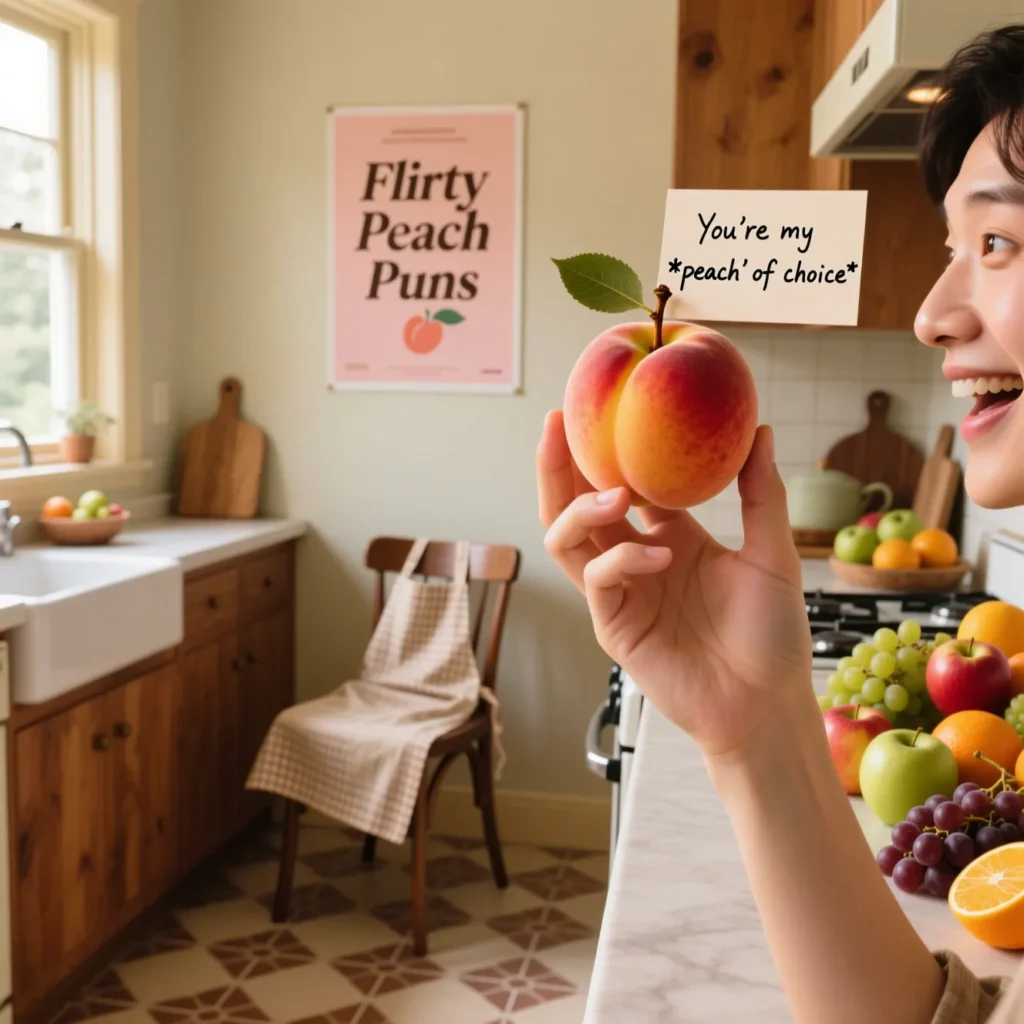 Flirty Peach Puns
