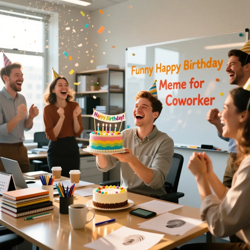Funny Happy Birthday Meme for Coworker