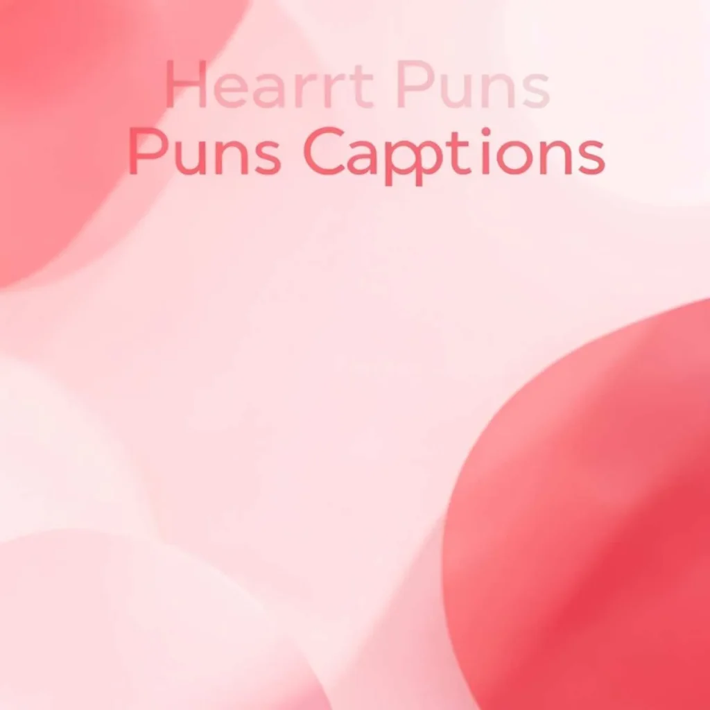 Heart Puns Captions