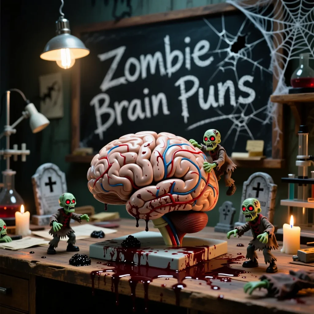 Zombie Brain Puns