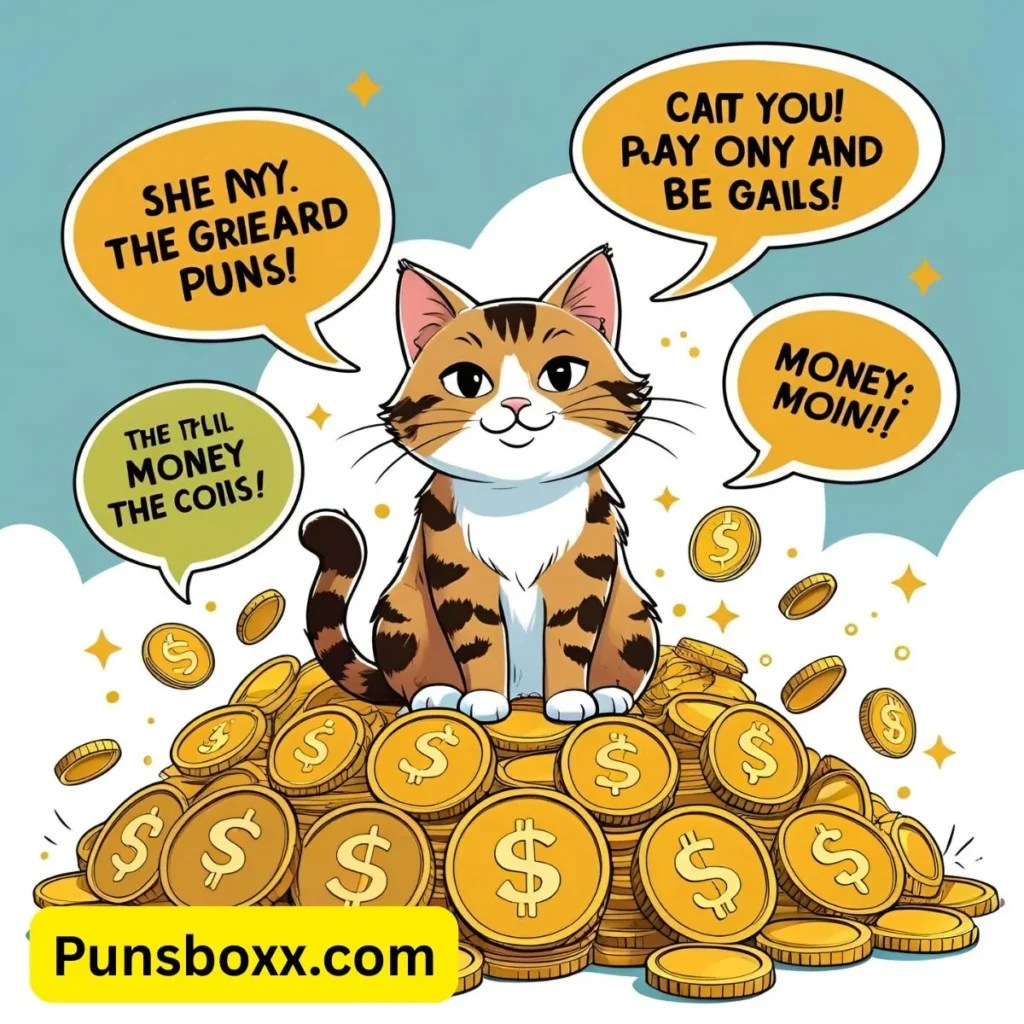 Cat Money Puns
