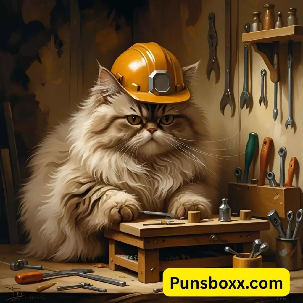 Cat Work Puns