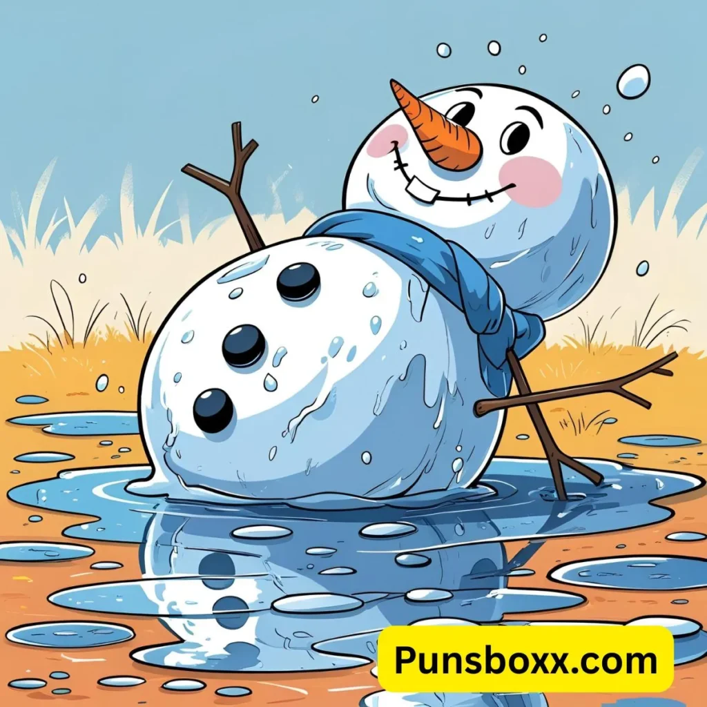 Melted Snowman Puns
