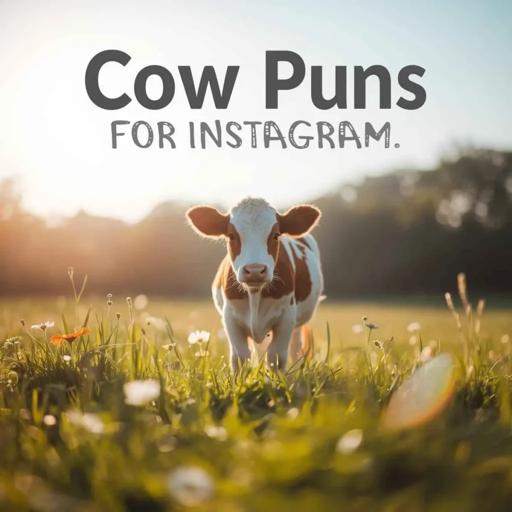 Cow puns for instagram