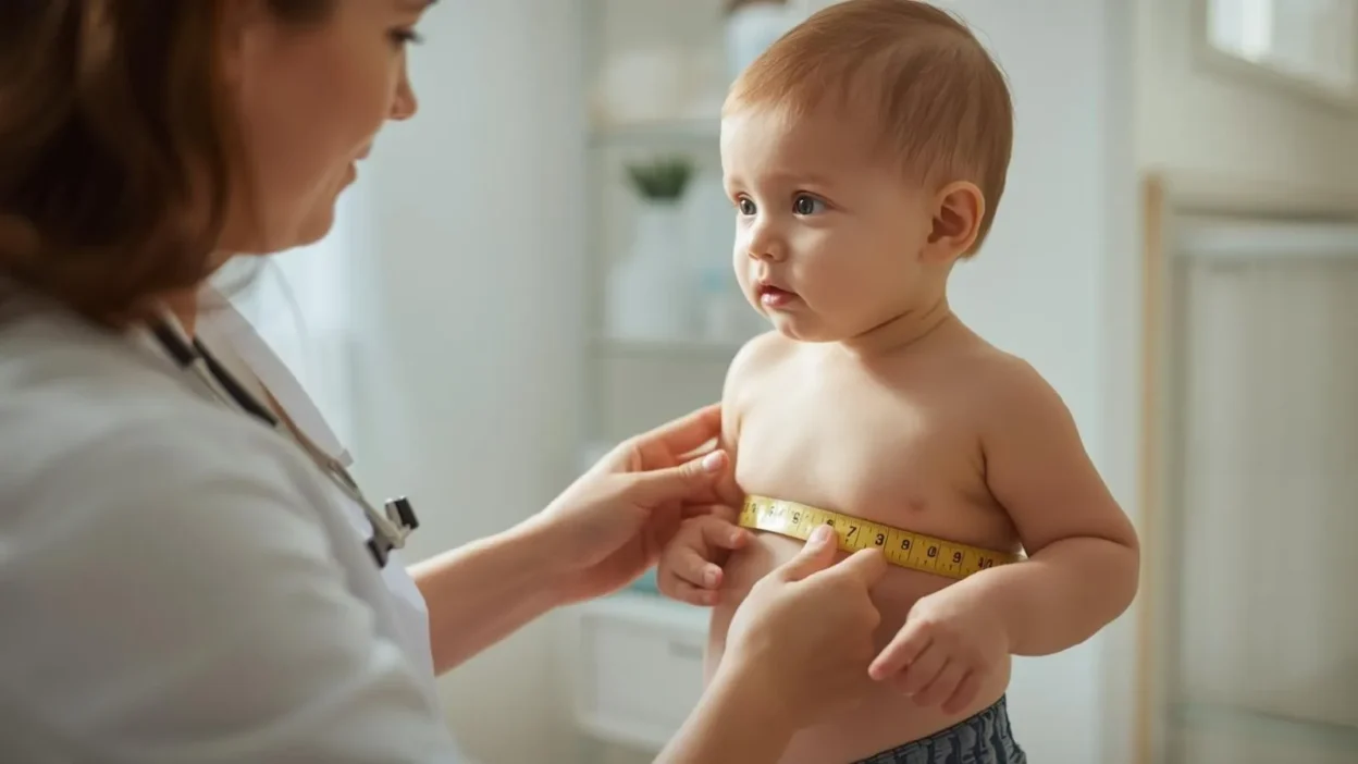 Average baby weight by month