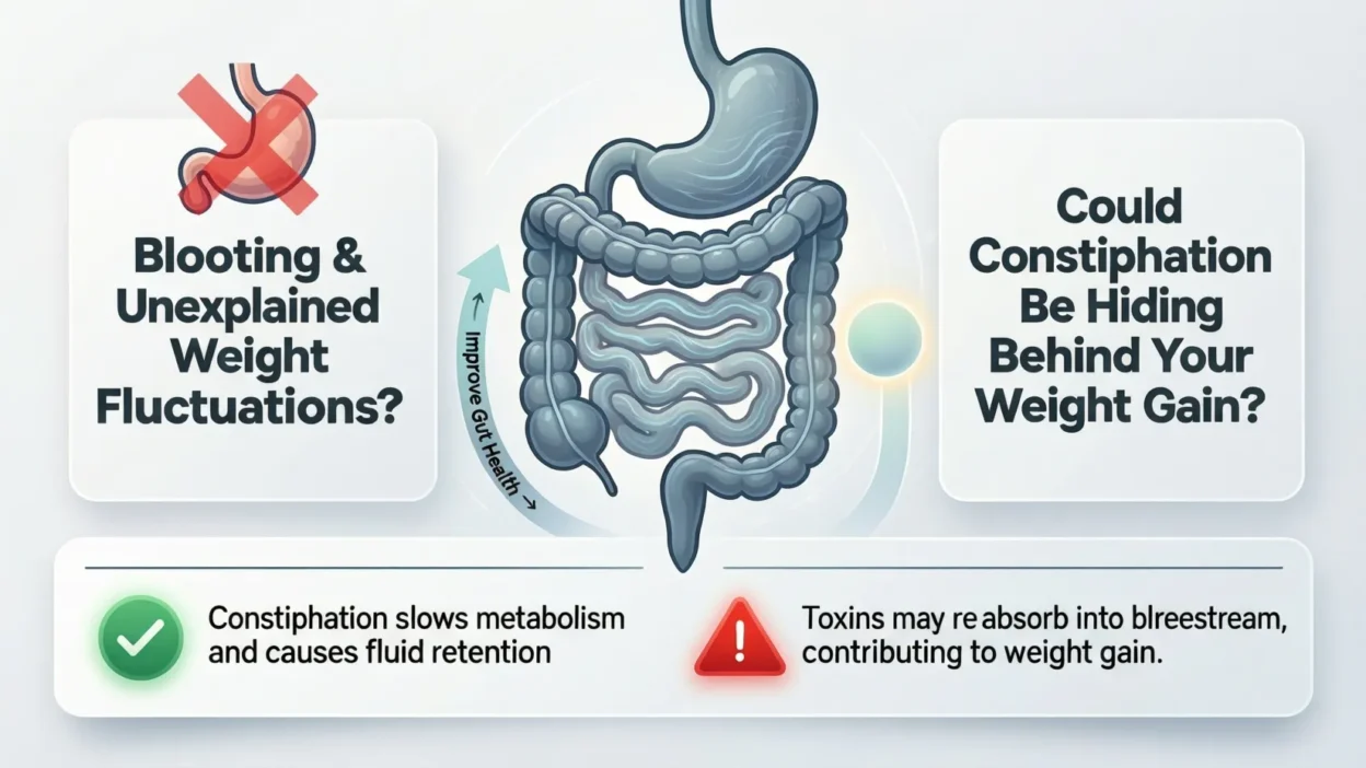 can constipation cause weight gain