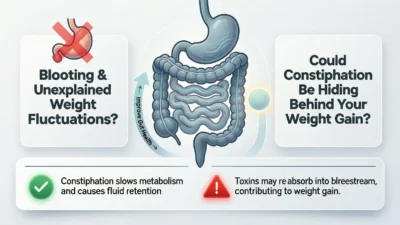 can constipation cause weight gain