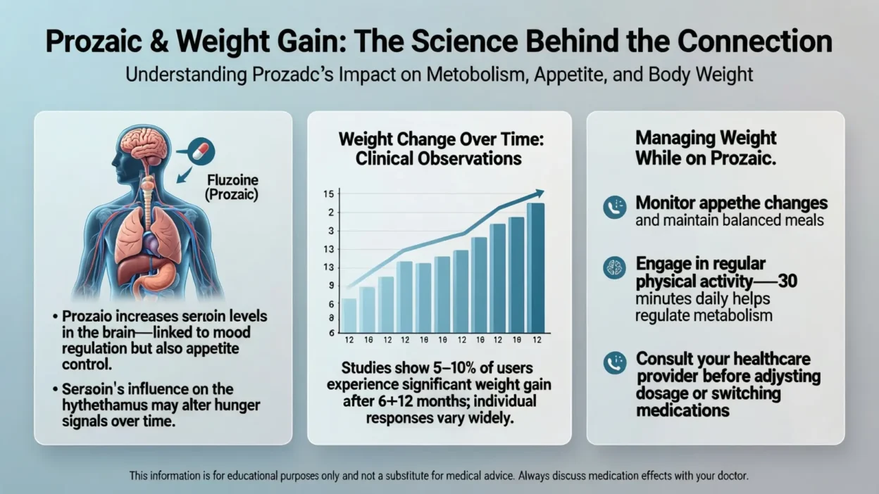 can prozac cause weight gain