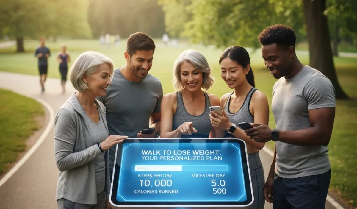 how much walking to lose weight calculator