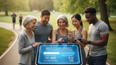 how much walking to lose weight calculator