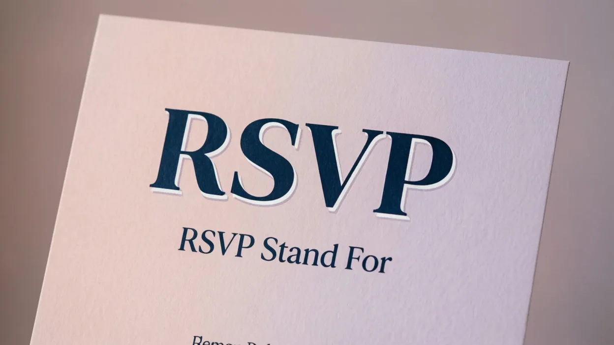 RSVP Stand For