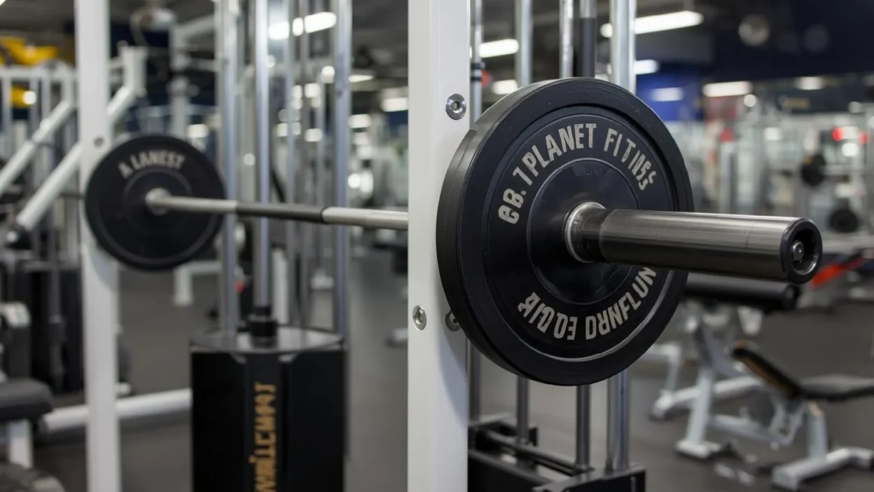 Smith machine bar weight planet fitness