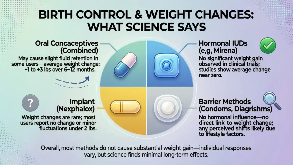 what birth control causes weight gain