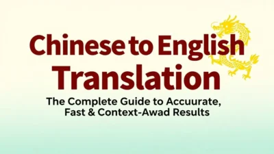 Chinese to English Translation: The Complete Guide