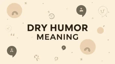 Dry Humor Meaning